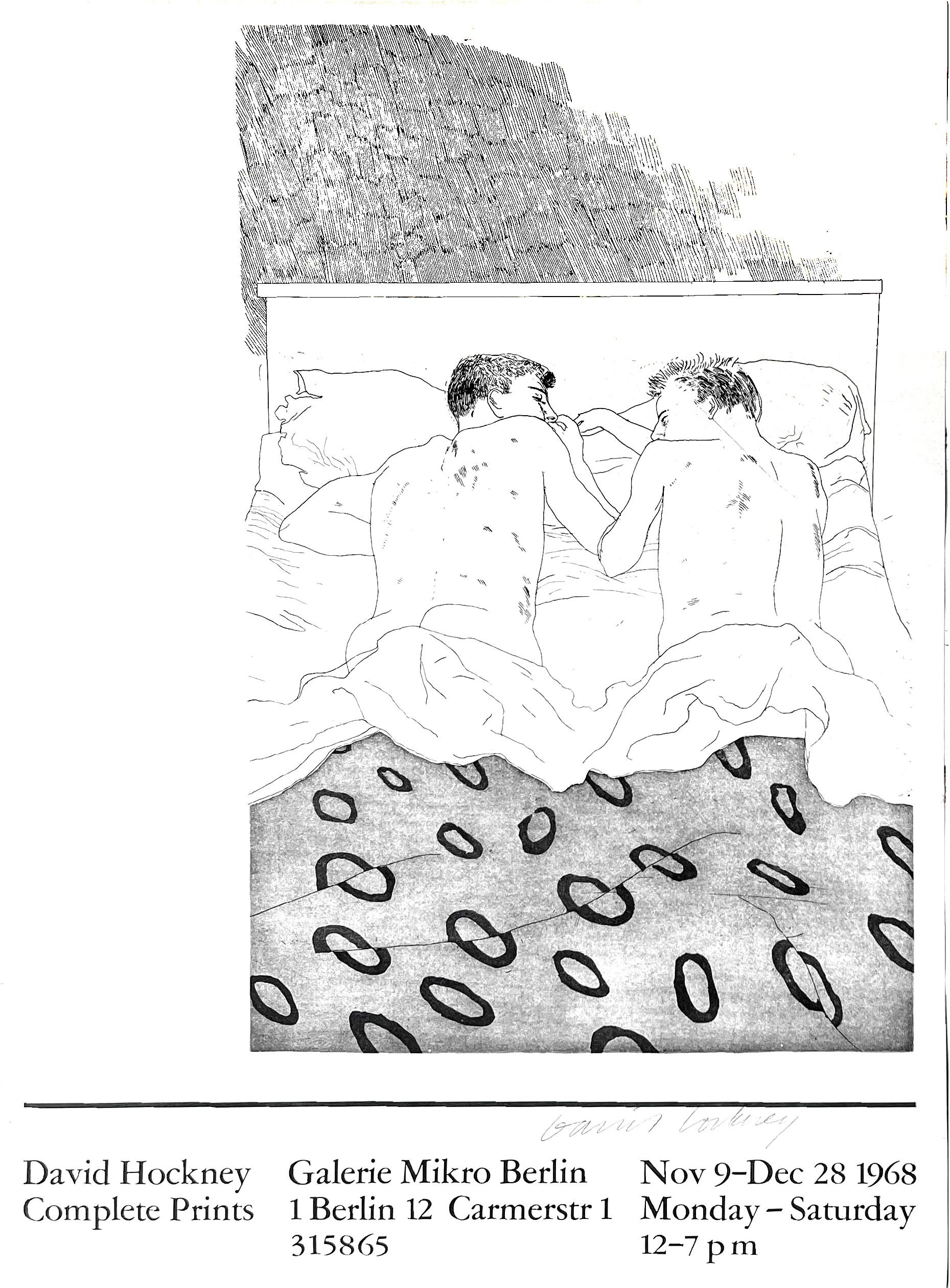 David Hockney à la Galerie Mikro Berlin (signé à la main par David Hockney) 1