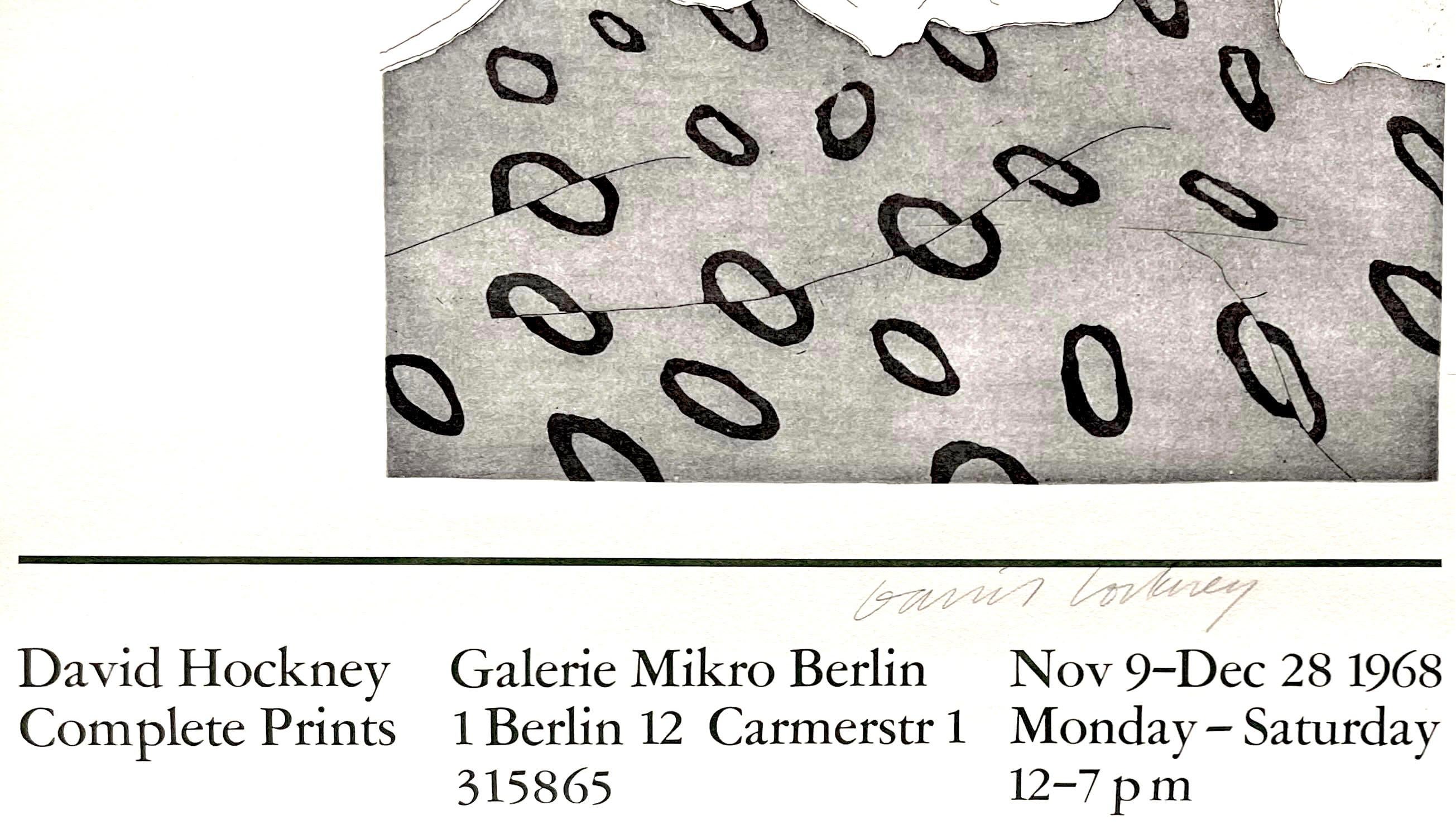 David Hockney à la Galerie Mikro Berlin (signé à la main par David Hockney) 3