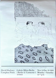 David Hockney at Galerie Mikro Berlin (Hand signed by David Hockney)