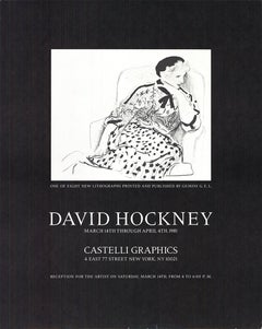 Retro David Hockney 'Castelli Graphics' 1981- Poster