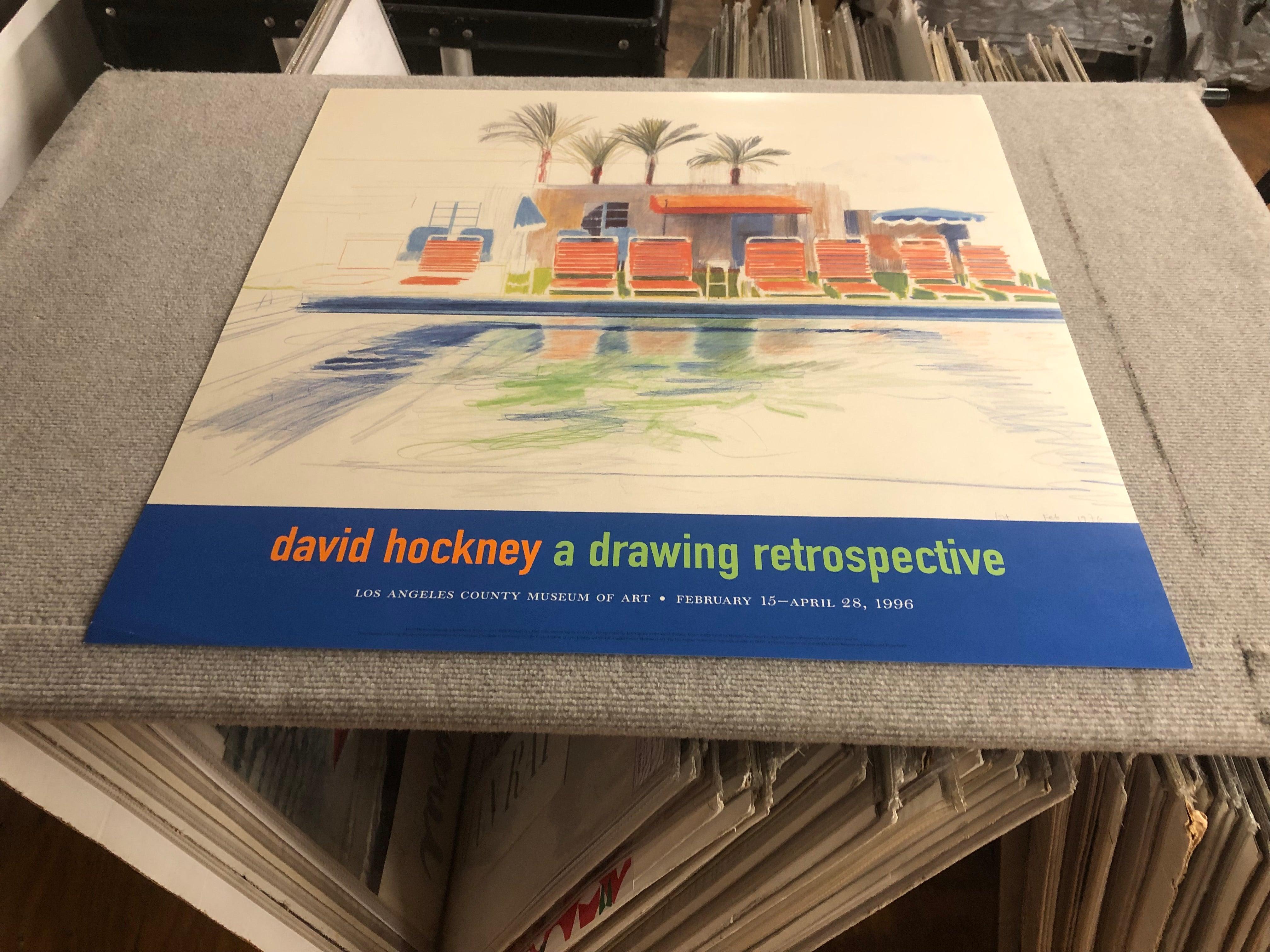 David Hockney 'Eight Sunchairs by a Pool' For Sale 4
