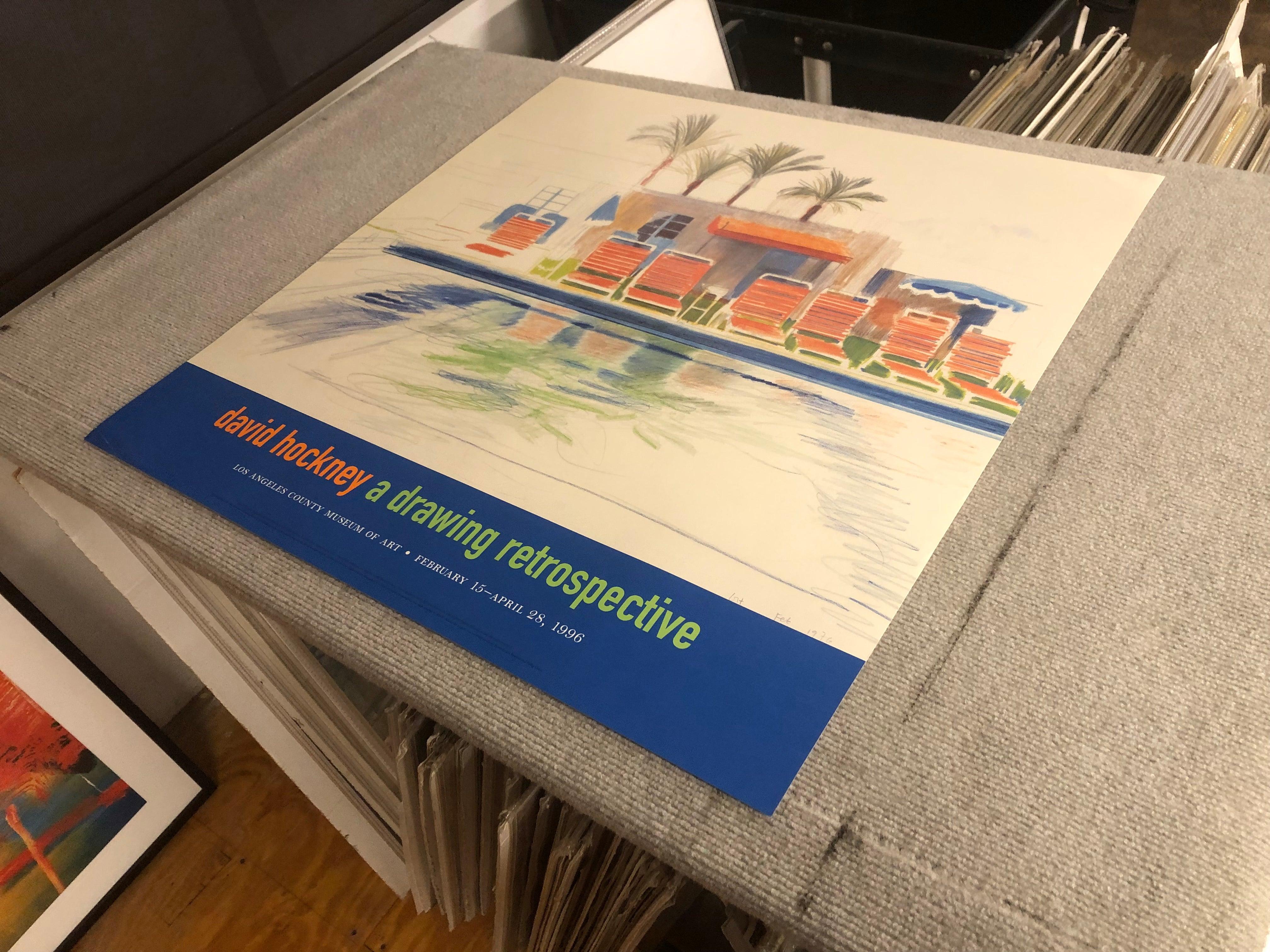 David Hockney 'Eight Sunchairs by a Pool' For Sale 5