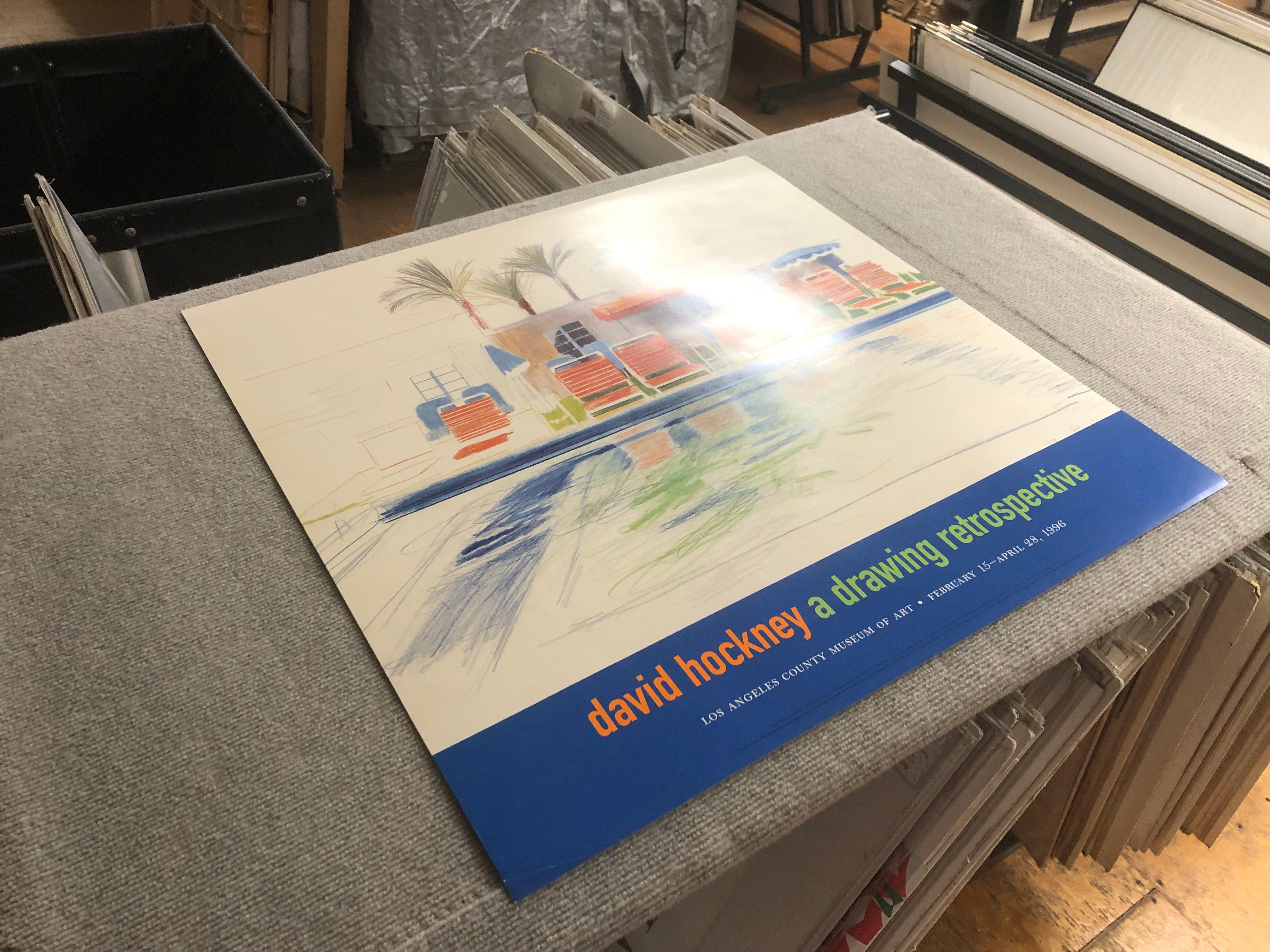 David Hockney 'Eight Sunchairs by a Pool' For Sale 6