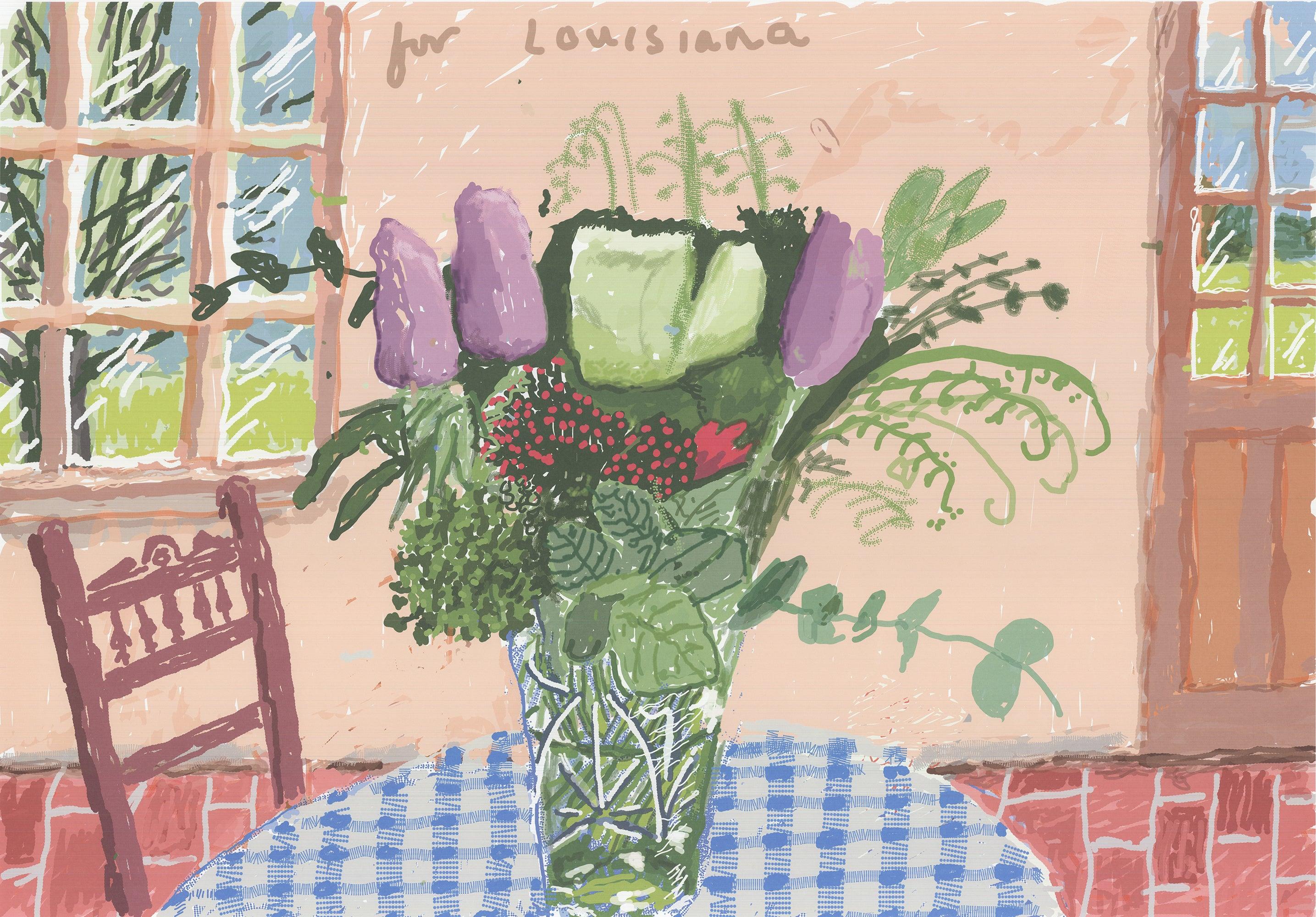 David Hockney 'For Louisiana' 2020- Giclee For Sale 1