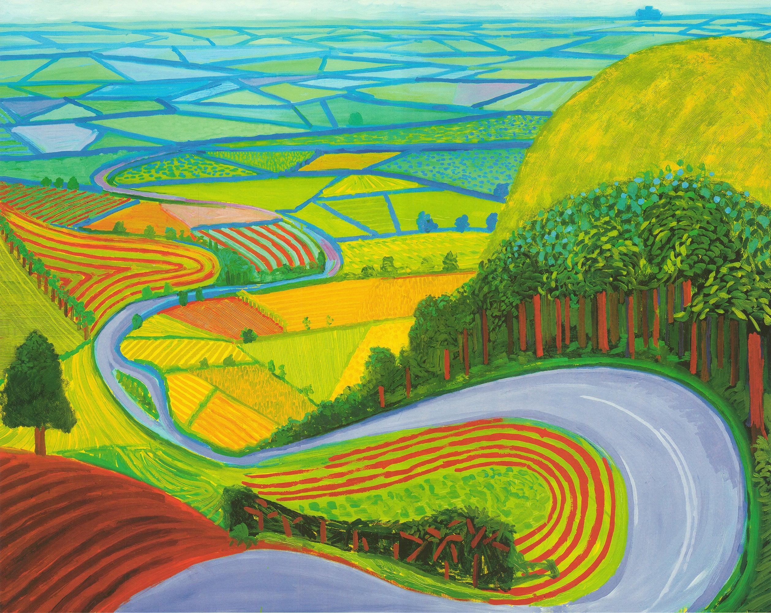 David Hockney-Garrowby Hill Pop Art Vintage For Sale 3