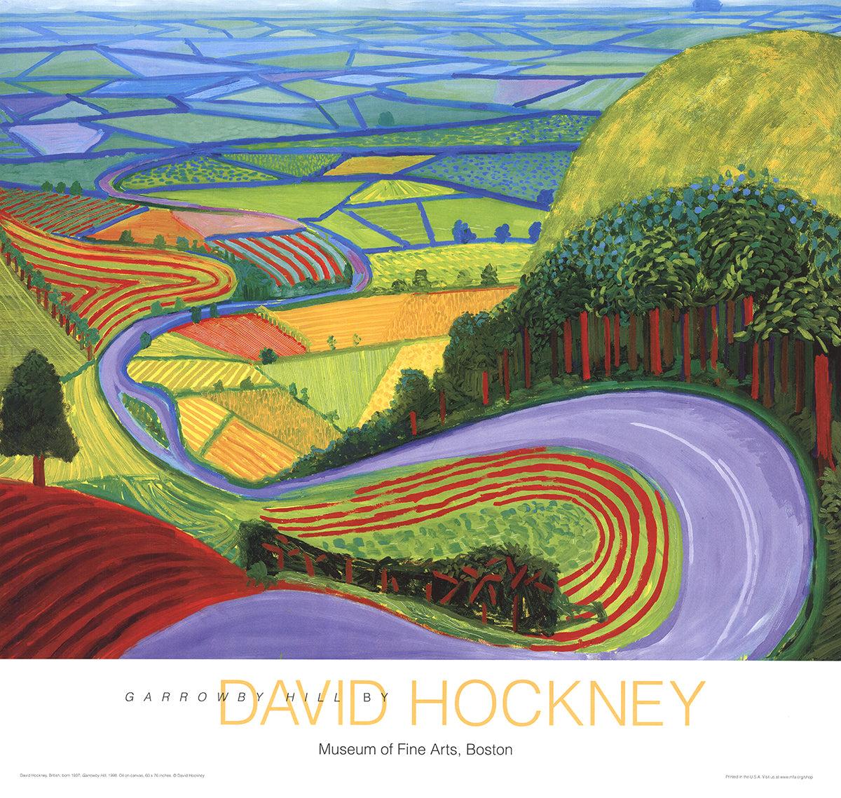 Dans les années 1990, Hockney est retourné dans son Yorkshire natal et a été inspiré par la campagne qu
il y a trouvée. Il l
interprète à travers le prisme d
artistes du début du XXe siècle tels que Matisse et Van Gogh, en utilisant une palette de
