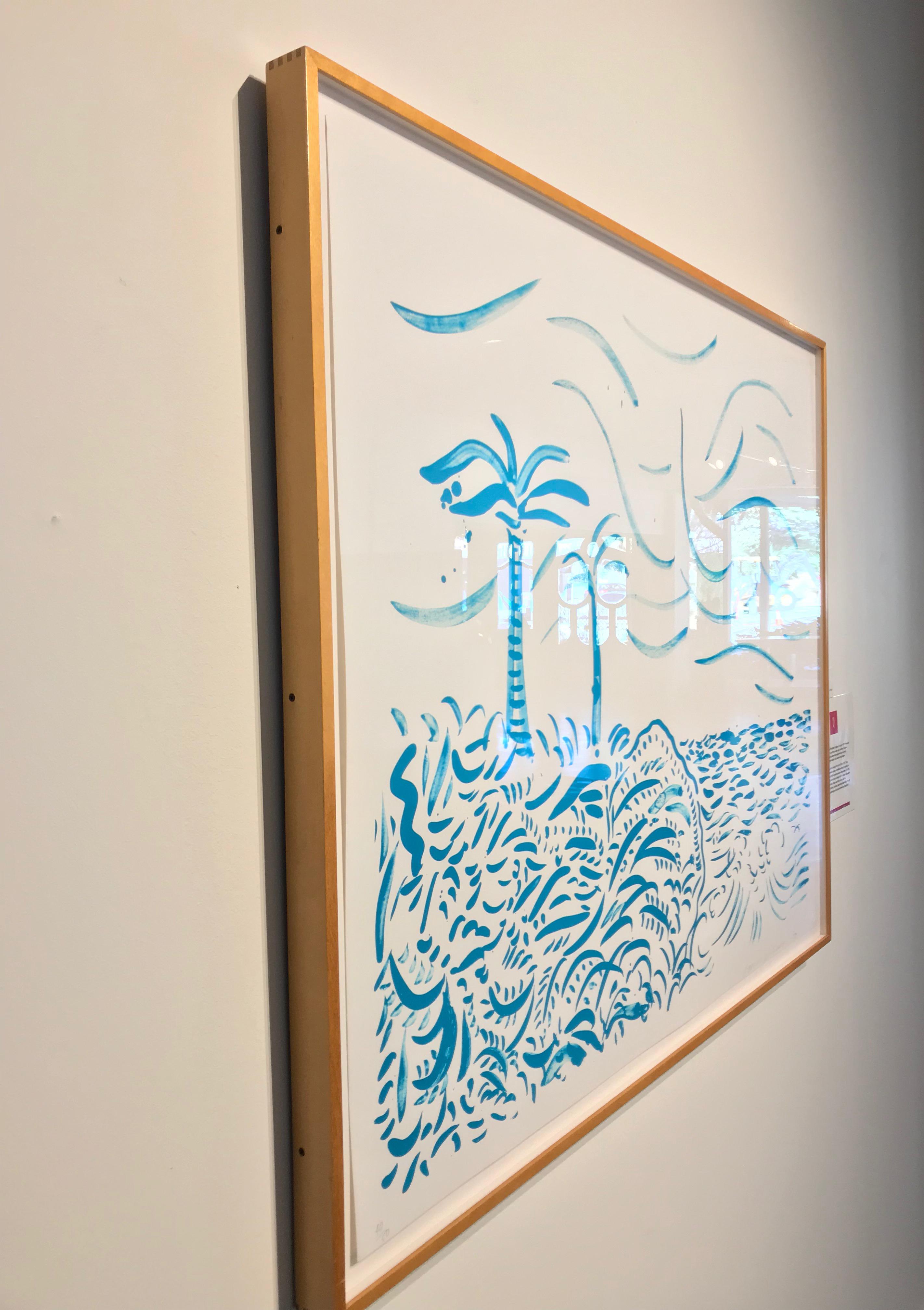 David Hockney:: „Green Bora Bora“:: 1979:: Originallithographie (40/50) 1