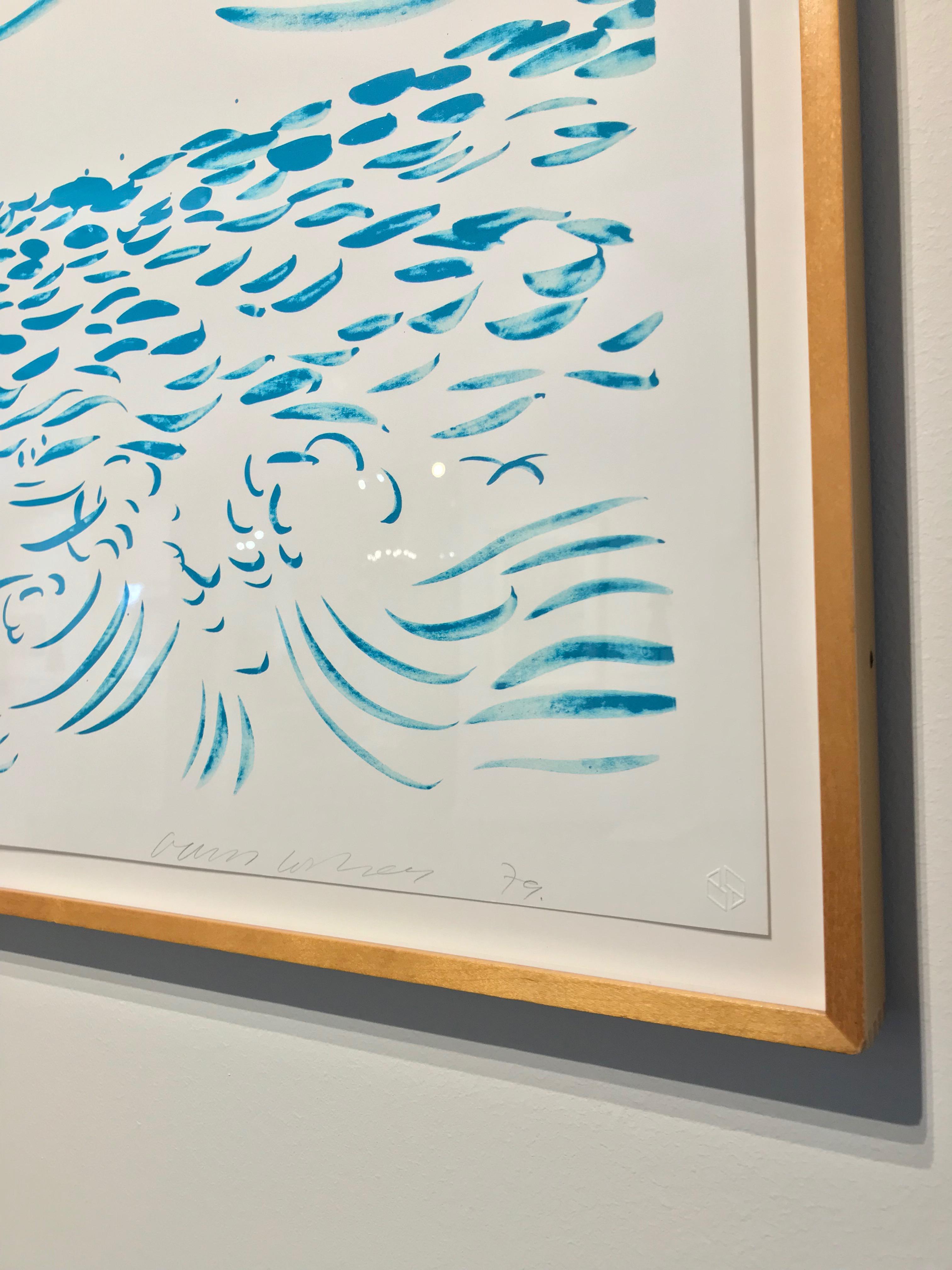 David Hockney:: „Green Bora Bora“:: 1979:: Originallithographie (40/50) 3
