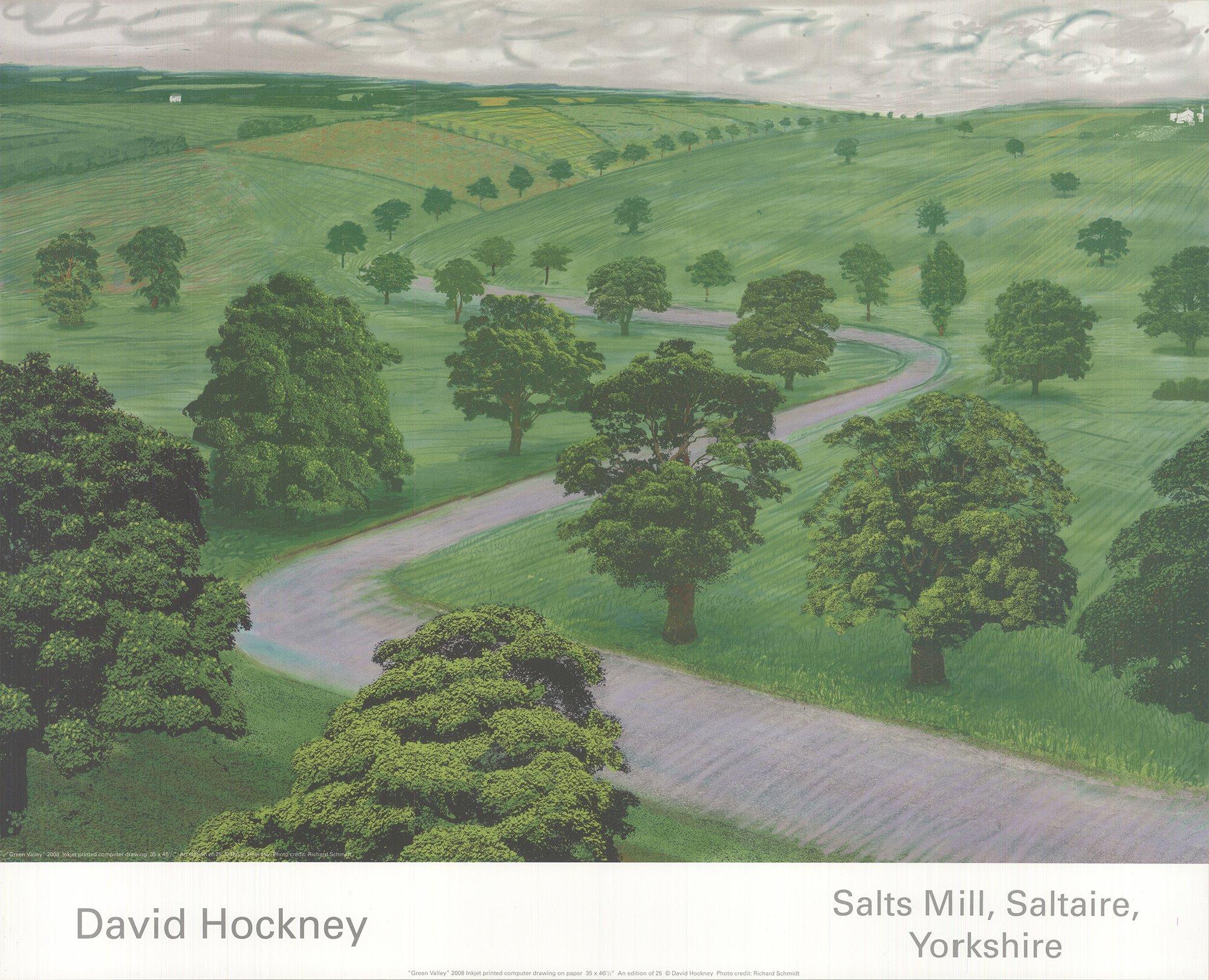 David Hockney 'Green Valley' Pop Art Vereinigtes Königreich Pop Art