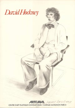 David Hockney  Gregory Evans - 1979 Lithograph - HAND SIGNED Pop Art