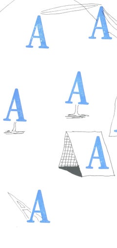 David Hockney, Letter A, from Hockney's Alphabet, 1991