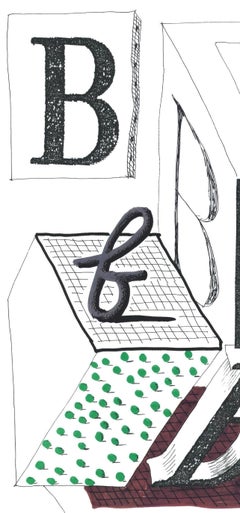 David Hockney, Letter B, from Hockney's Alphabet, 1991