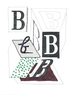 David Hockney, Letter B, from Hockney's Alphabet, 1991