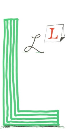 David Hockney, Letter L, from Hockney's Alphabet, 1991