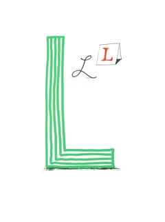 David Hockney, Letter L, from Hockney's Alphabet, 1991