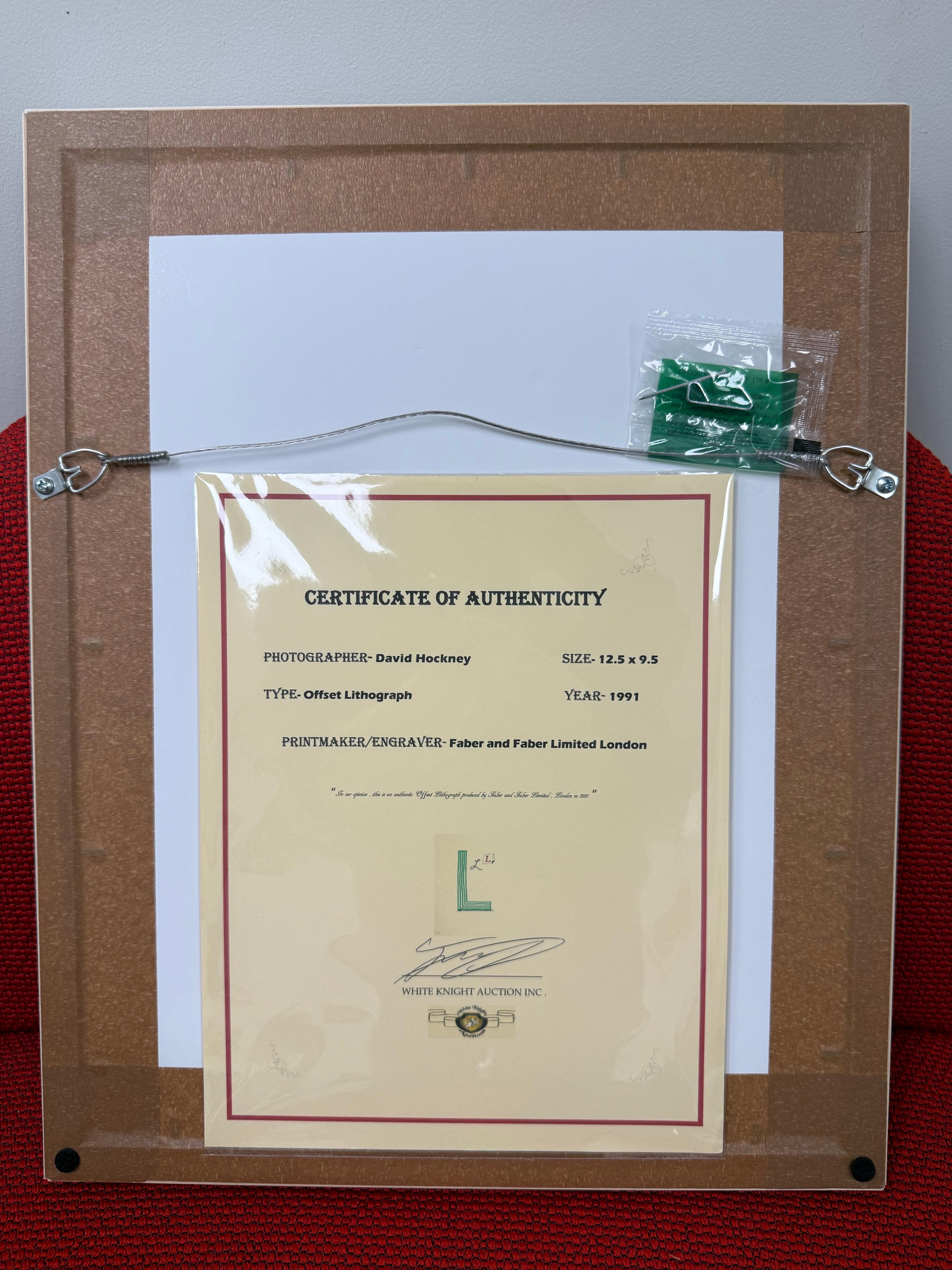 David Hockney — Letter L from Hockney’s Alphabet, 1991 - Lithograph, Framed For Sale 9