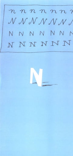 David Hockney, Letter N, from Hockney's Alphabet, 1991