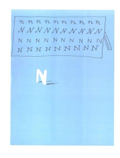 David Hockney, Letter N, from Hockney's Alphabet, 1991