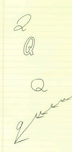 Q (I), Hockneys Alphabet, David Hockney