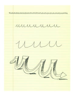 David Hockney, Letter U, from Hockney's Alphabet, 1991