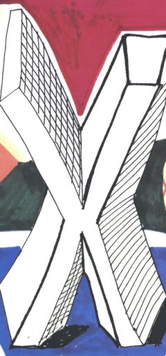 X, Alfabeto de Hockney, David Hockney