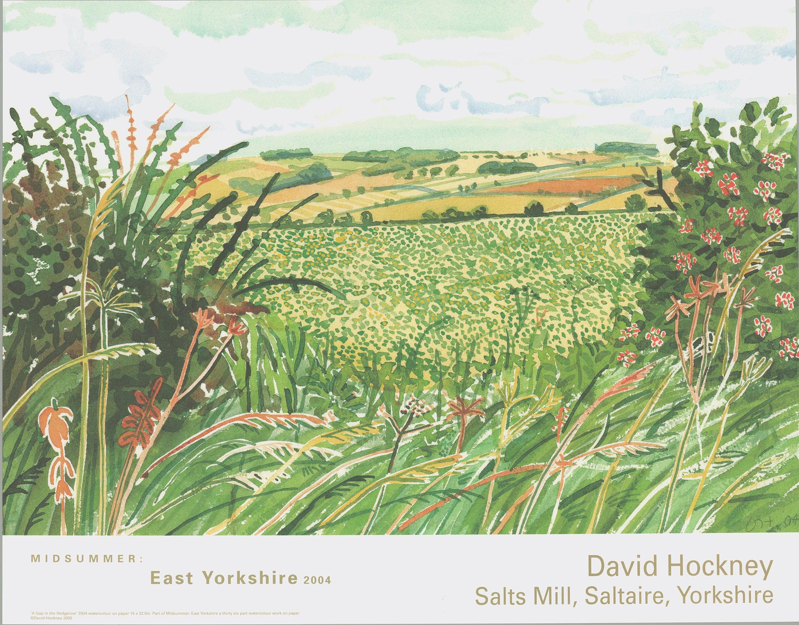 David Hockney 
Midsummer: East Yorkshire
 2020