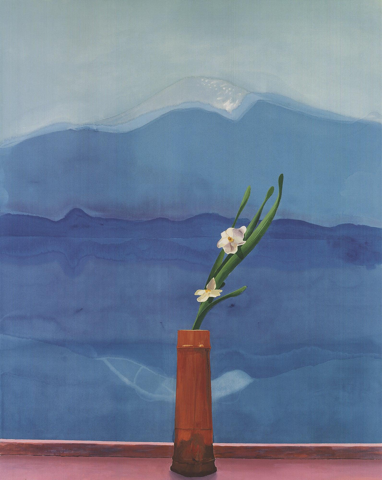David Hockney Mount Fuji und Blumen, montiert, 2016 FIRST EDITION im Angebot 3