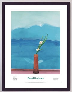 David Hockney, Monte Fuji y flores, 2016