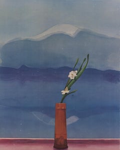 David Hockney 'Mount Fuji with Flowers'