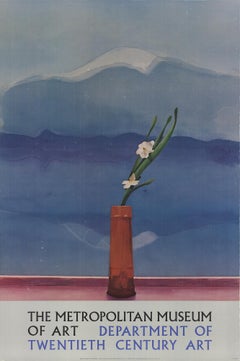 Vintage David Hockney 'Mount Fuji with Flowers' 1988- Poster