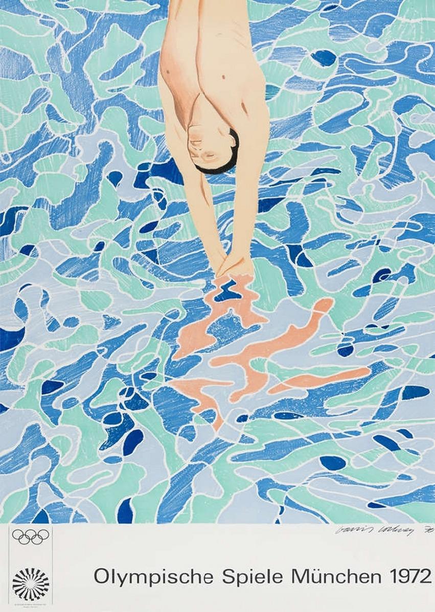 Figurative Print di David Hockney - Poster delle Olimpiadi di Monaco - Olympische Spiele Munchen, 1972
