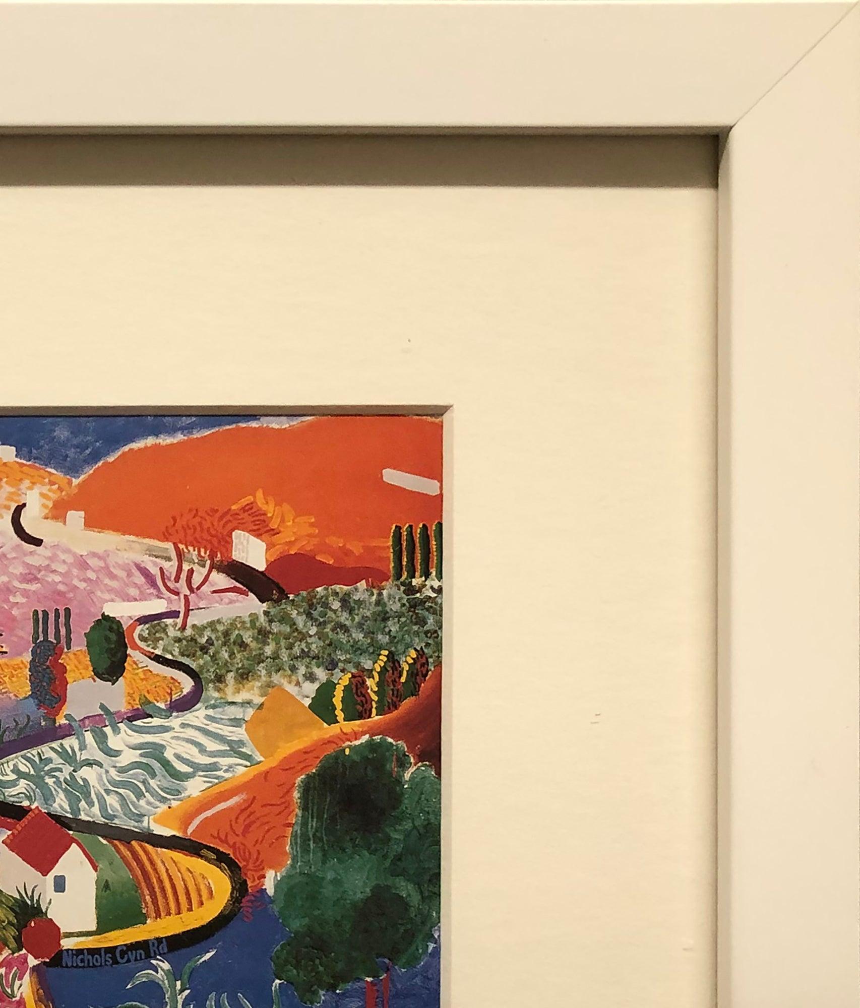 David Hockney 'Nichols Canyon' Pop Framed 1985 Vintage For Sale 2