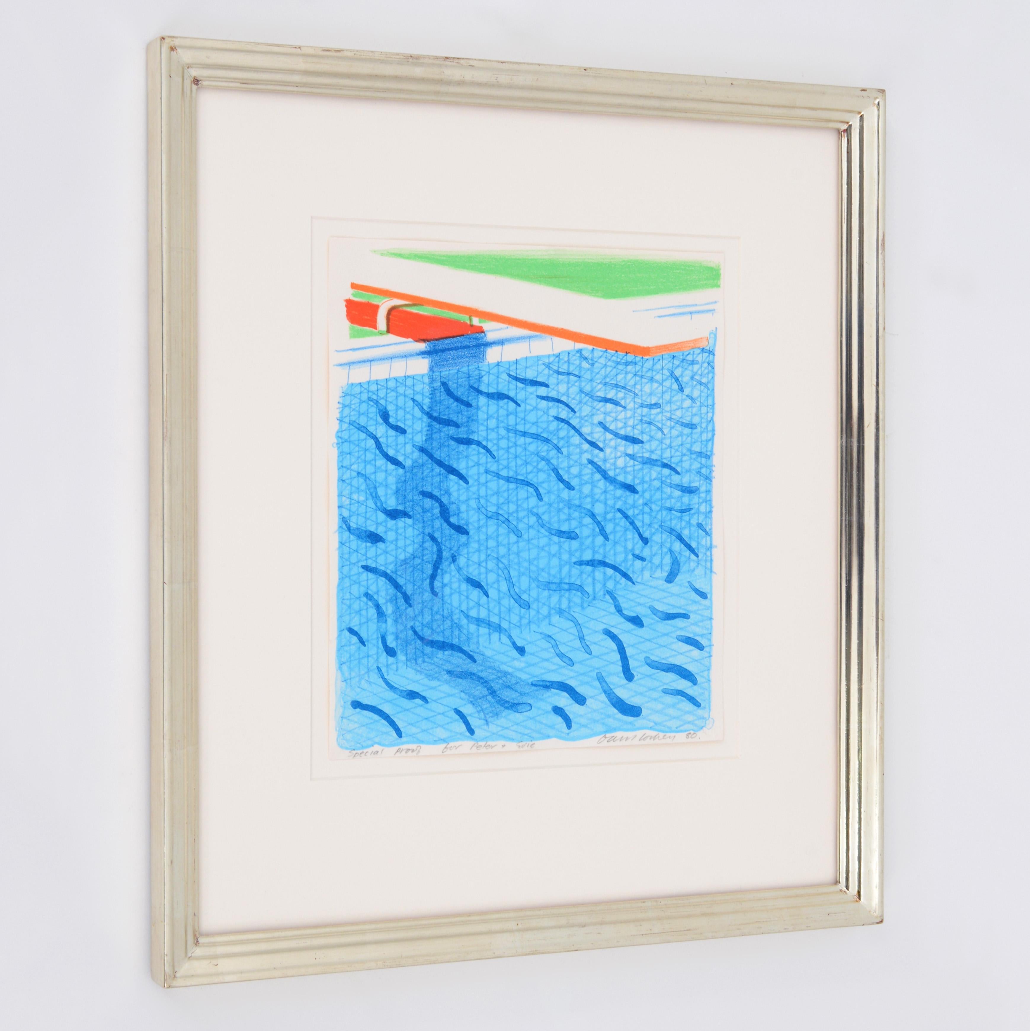 David Hockney PAPER POOLS Lithographie, Lithographie im Angebot 9