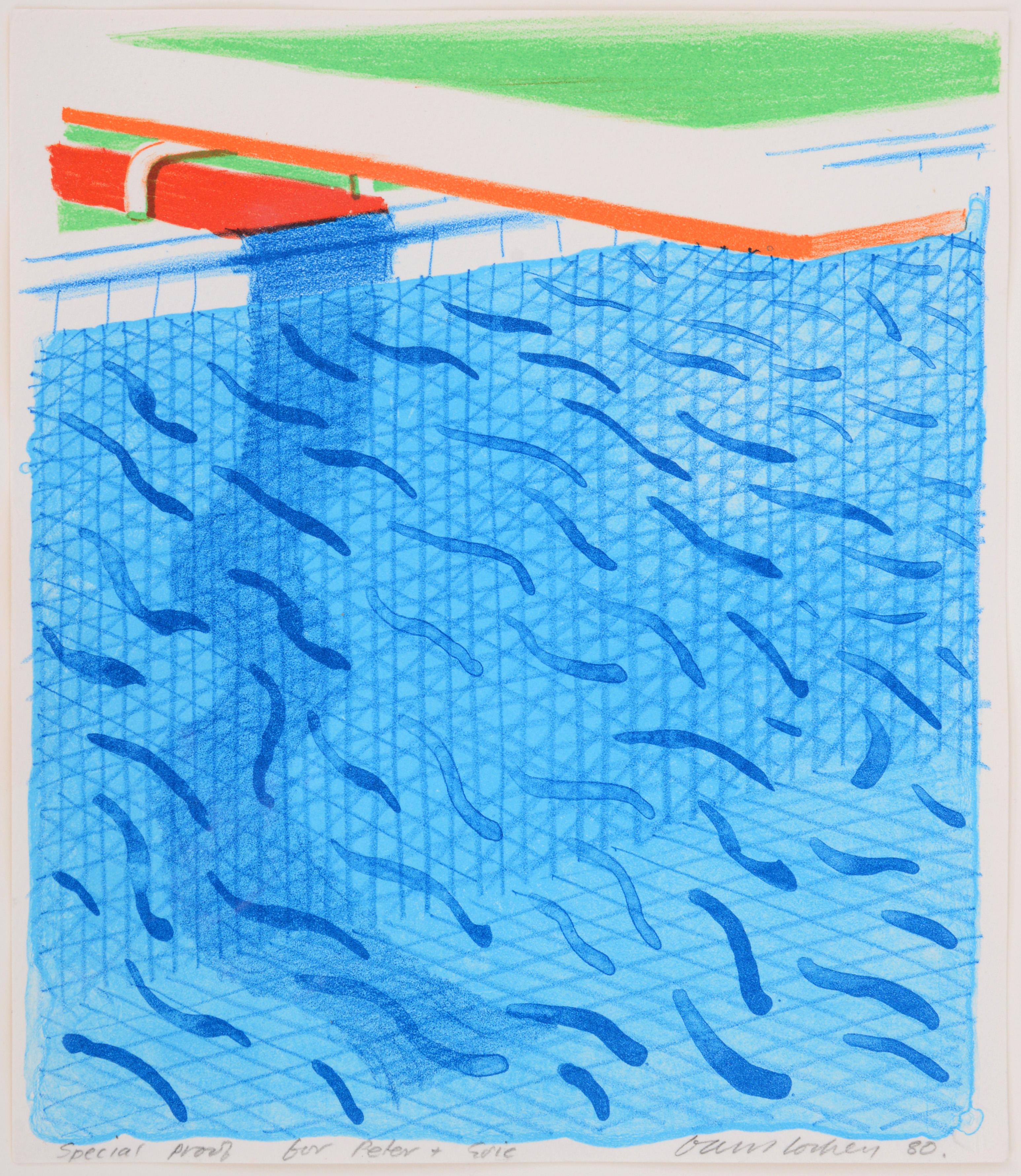 David Hockney PAPER POOLS Lithographie, Lithographie im Angebot 10