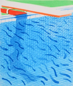 David Hockney PAPER POOLS Lithographie, Lithographie