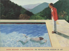 David Hockney 'Pool with Two Figures' 1988- Offset Lithograph