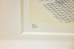 David Hockney Serinade Etching Edition of 200 From The Blue Guitar Series