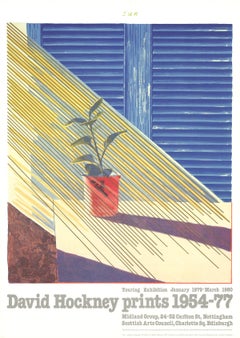 David Hockney-Sun from the Weather Series-37" x 24"-Poster-1981-Pop Art-Blue