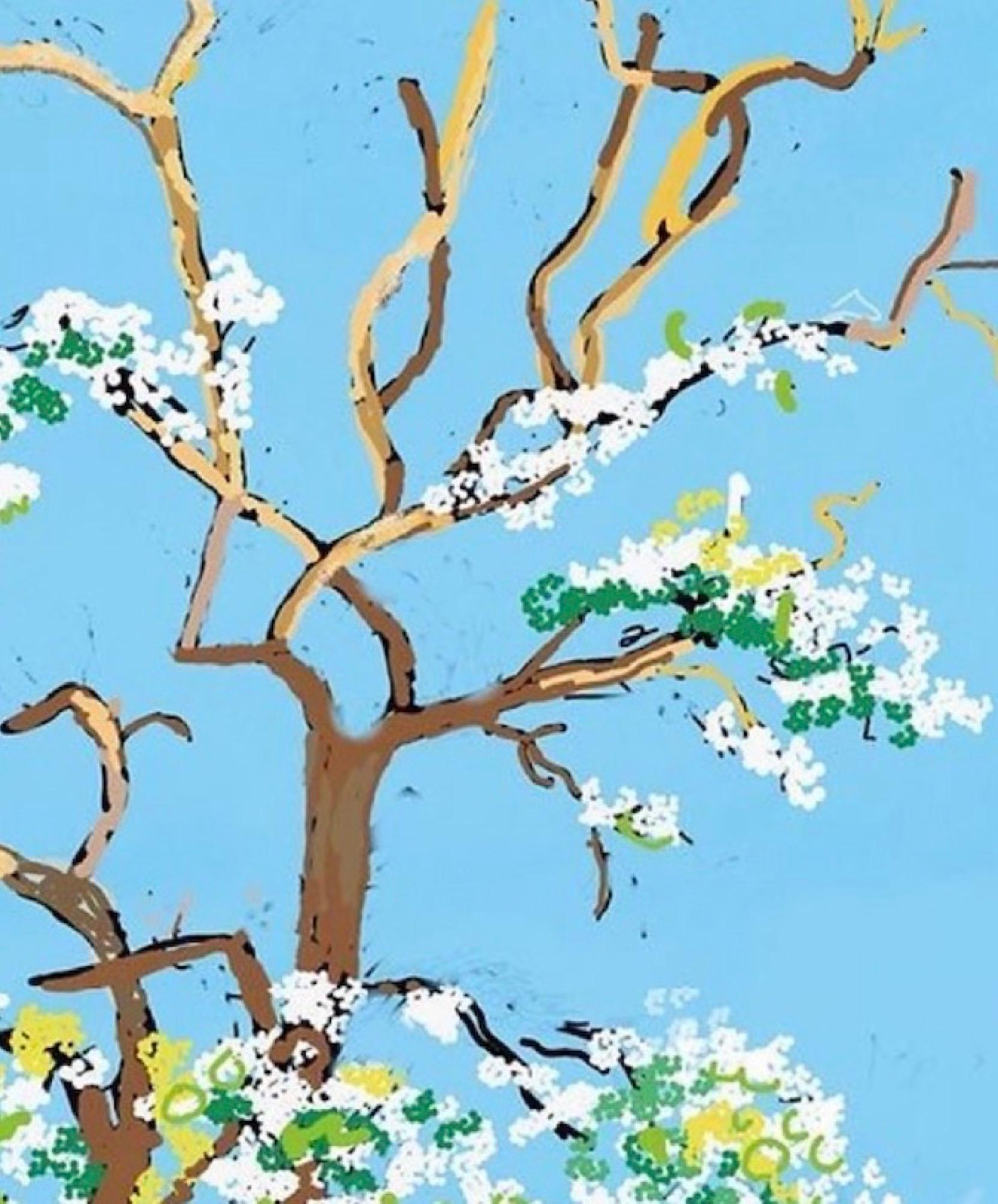 David Hockney The Arrival of Spring, Normandy Royal Academy Exhibition Poster For Sale 1