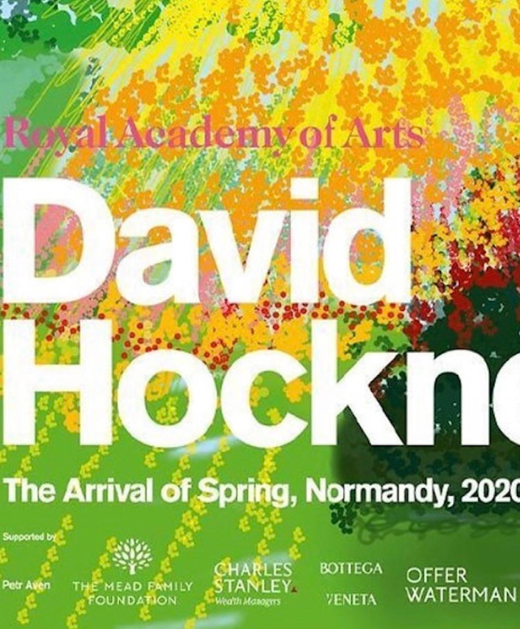 David Hockney The Arrival of Spring, Normandy Royal Academy Exhibition Poster For Sale 1
