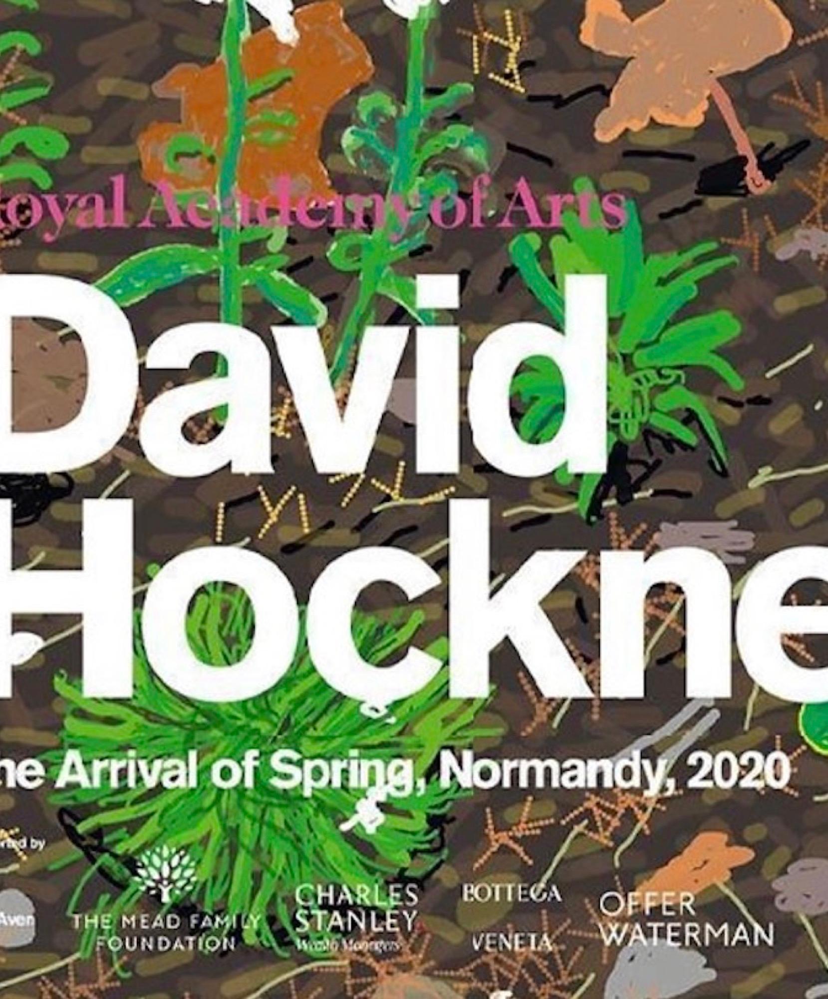David Hockney The Arrival of Spring, Normandy Royal Academy Exhibition Poster For Sale 2