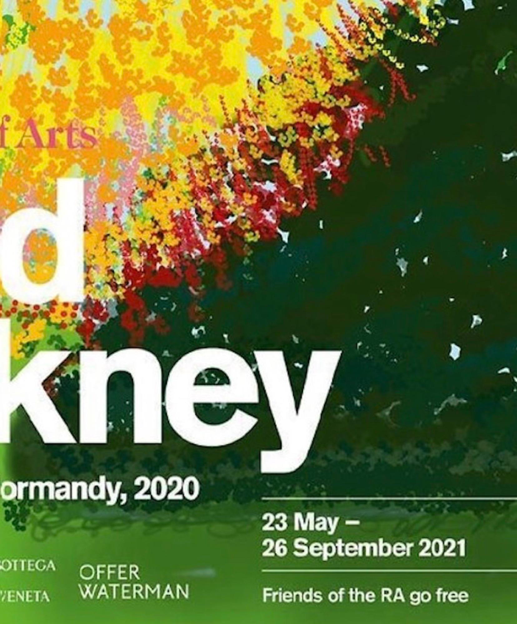 David Hockney The Arrival of Spring, Normandy Royal Academy Exhibition Poster For Sale 2