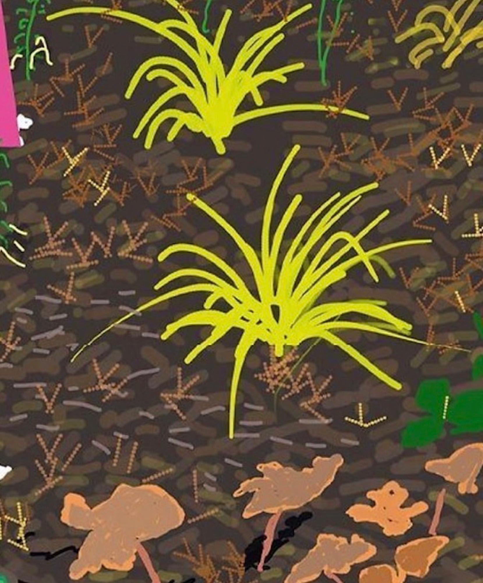 David Hockney The Arrival of Spring, Normandy Royal Academy Exhibition Poster For Sale 3