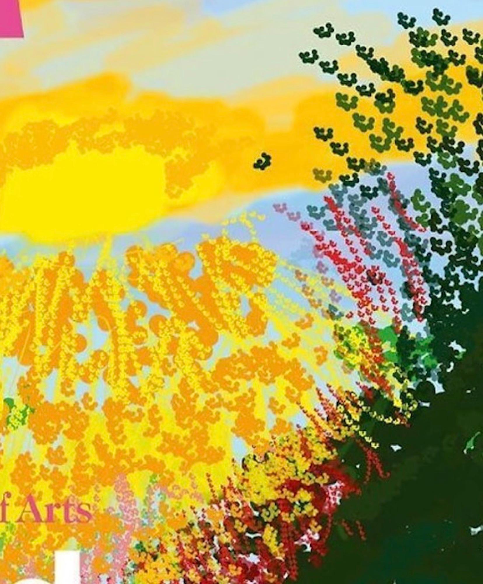 David Hockney The Arrival of Spring, Normandy Royal Academy Exhibition Poster For Sale 3