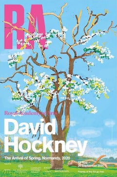 David Hockney The Arrival of Spring, Normandy Royal Academy Exhibition Poster