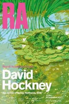 David Hockney The Arrival of Spring, Normandy Royal Academy Exhibition Poster
