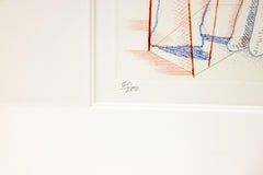 David Hockney The Buzzing of the Blue Guitar Etching From The Blue Guitar Series