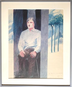 David Hockney - The Prisoner for Amnesty International hand signed 17/100 Framed