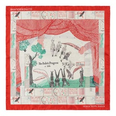 David Hockney, The Rake's Progress Pañuelo de bolsillo británico 100% seda en caja a medida