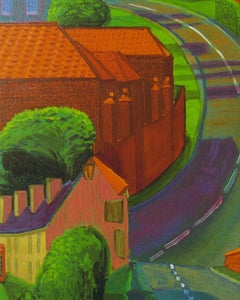 David Hockney "La strada per York attraverso Sledmere" 1997